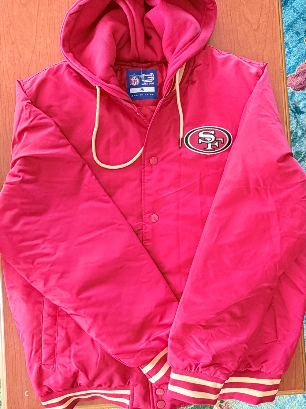 NFL San Francisco 49ers Red Hooded Jacket